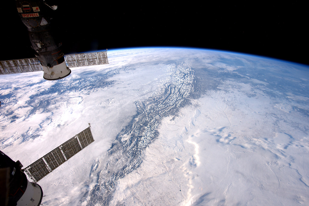 Rocky Mountains From Orbit